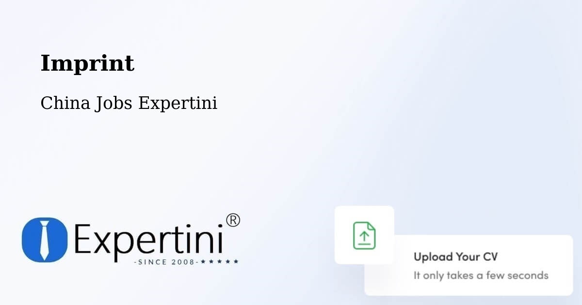 Imprint – Yinchuan - China Jobs Expertini